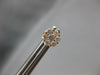 ESTATE .56CT DIAMOND 18K ROSE GOLD 3D ROUND CLASSIC CLUSTER FLOWER STUD EARRINGS