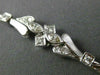 ANTIQUE .42CT MULTI CUT DIAMOND 18KT WHITE GOLD 3D FILIGREE LOVE BRACELET #19915