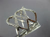 ESTATE LARGE 1.41CT DIAMOND 18K WHITE GOLD MULTI ROW MULTI WAVE ANNIVERSARY RING