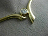 ESTATE .40CT DIAMOND 14KT GOLD 3D SOLITAIRE FANCY LOVE EMBRACE NECKLACE #14981