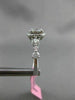 ESTATE .58CT ROUND DIAMOND 18KT WHITE GOLD DOUBLE HALO ENGAGEMENT PROMISE RING