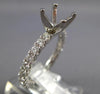 .91CT DIAMOND 18KT WHITE GOLD ROUND SIZEABLE ETERNITY SEMI MOUNT ENGAGEMENT RING