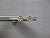 ESTATE SMALL .25CT DIAMOND 14K WHITE GOLD CLUSTER INVISIBLE FLOWER STUD EARRINGS