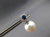 .53CT DIAMOND & AAA SAPPHIRE & AAA SOUTH SEA PEARL 14KT WHITE GOLD 3D EARRINGS