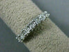 ESTATE .07CT DIAMOND 14K WHITE GOLD 3D CLASSIC 7 STONE ANNIVERSARY RING #21358