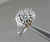 ANTIQUE 0.40CT 14KT WHITE GOLD DIAMOND SOLITARE RING ONE OF A KIND !!!!!!!!!!!!