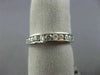 ESTATE .50CT DIAMOND 14KT WHITE GOLD 11 STONE CHANNEL WEDDING ANNIVERSARY RING