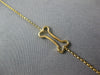 ESTATE .12CT FANCY YELLOW DIAMOND 18KT YELLOW GOLD 3D DOG BONE FUN BRACELET