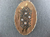 ESTATE .16CT DIAMOND 14KT ROSE GOLD 3D FILIGREE ETOILE OVAL HEART LOVE NECKLACE