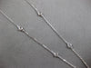 LARGE 2.33CT DIAMOND & AAA EMERALD 18KT WHITE GOLD BY THE YARD LARIAT NECKLACE