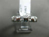 ESTATE .65CT DIAMOND 14KT WHITE GOLD 3D CLASSIC 6 STONE ANNIVERSARY RING #1177