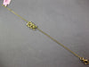 ESTATE .21CT FANCY YELLOW DIAMOND 18KT YELLOW GOLD 3D CLASSIC LOVE BRACELET