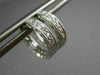 ESTATE SMALL .30CT DIAMOND 18K WHITE GOLD CLASSIC FILIGREE HUGGIE EARRINGS 25560
