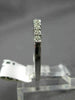 ESTATE .40CT DIAMOND 14K WHITE GOLD SHARE PRONG WEDDING ANNIVERSARY RING 19781