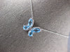 2.65CT DIAMOND & AAA BLUE TOPAZ 14KT WHITE GOLD MULTI SHAPE BUTTERFLY NECKLACE