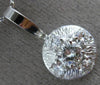 ESTATE .75CT DIAMOND 14K WHITE GOLD 5 STONE CLUSTER FLOWER PENDANT E/F VVS 25829