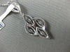 ESTATE 1.16CT ROUND MARQUISE DIAMOND 18KT WHITE GOLD MULTI LEAF FLOATING PENDANT