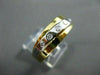 ESTATE WIDE .15CT DIAMOND 18KT WHITE & YELLOW GOLD ETOILE ANNIVERSARY RING 18834