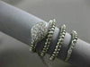 ESTATE LARGE .55CT ROUND DIAMOND 18KT WHITE GOLD FLEXIBLE HANDCRAFTED SNAKE RING