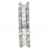 2.37CT DIAMOND 18K WHITE GOLD ROUND & BAGUETTE ETERNITY WEDDING ANNIVERSARY RING