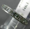 ESTATE .95CT BAGUETTE DIAMOND 14K WHITE GOLD SEMI ETERNITY ANNIVERSARY RING 1188