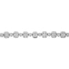 LARGE 8.42CT DIAMOND 18K WHITE GOLD INVISIBLE SQUARE HEART SHAPE TENNIS BRACELET