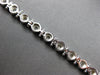 ESTATE 1CT DIAMOND 14KT WHITE GOLD 3D CLASSIC ROUND BEZEL ETOILE TENNIS BRACELET