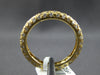 ESTATE .93CT DIAMOND 14KT YELLOW GOLD 3D 3 ROW ROUND ETERNITY ANNIVERSARY RING