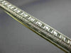ANTIQUE LONG .50CT DIAMOND PLATINUM 3D OPEN RECTANGULAR FILIGREE PIN BROOCH