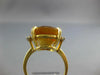 ESTATE EXTRA LARGE 10.12CT DIAMOND & AAA CITRINE 18KT YELLOW GOLD FUN LOVE RING