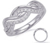 ESTATE .32CT DIAMOND 14KT WHITE GOLD 3D CLASSIC DOUBLE INFINITY LOVE RING