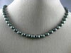 ESTATE AAA TAHITIAN PEARL 14KT WHITE GOLD 3D CLASSIC FILIGREE NECKLACE #26514