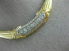 ESTATE WIDE 1.65CT DIAMOND 18KT TRI COLOR GOLD GRADUATING BAMBOO NECKLACE #21430