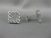 ESTATE LARGE 1.70CTW DIAMOND 14K WHITE GOLD STRIPE CUFFLINKS F VVS/VS 17MM #2125