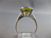 LARGE 8.0CT AAA LEMON QUARTZ 14KT WHITE GOLD 3D ROUND SOLITAIRE FUN RING #27891