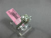 ESTATE 1.05CT DIAMOND 18KT WHITE GOLD 3D SOLITAIRE FLOWER SQUARE ENGAGEMENT RING