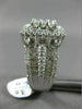 ESTATE LARGE 2.0CT DIAMOND 14KT WHITE GOLD 3D MULTI SHAPE CLUSTER PROMISE RING