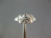 ESTATE LARGE 1.92CT DIAMOND 18K WHITE GOLD ROUND & BAGUETTE BALLERINA RING 27304