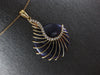 LARGE 25.84CT DIAMOND & AAA AMETHYST 14KT ROSE GOLD ROUND FUN FLOATING PENDANT