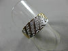 ANTIQUE .32CT OLD MINE DIAMOND 14KT 2 TONE GOLD WEDDING ANNIVERSARY RING #17243
