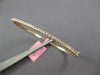 .92CT DIAMOND 14KT YELLOW GOLD CLASSIC ROUND SEMI ETERNITY 2MM BANGLE BRACELET