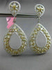 MASSIVE 16.43CT WHITE & FANCY YELLOW DIAMOND 18KT TWO TONE GOLD HANGING EARRINGS