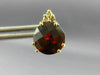 ESTATE 4.08CT DIAMOND & AAA GARNET 14KT YELLOW GOLD CLUSTER STUD EARRINGS #20871