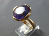 EXTRA LARGE 9.8CT DIAMOND & AAA AMETHYST 14KT ROSE GOLD 3D FLOWER ROSE LOVE RING