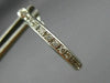 ESTATE .50CT DIAMOND 14K WHITE GOLD PAVE DOUBLE SIDED HOOP HUGGIE EARRINGS 17967