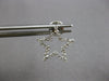 ESTATE .35CT DIAMOND 14KT WHITE GOLD CLASSIC OPEN STAR SCREWBACK STUD EARRINGS