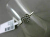ESTATE .17CT ROUND DIAMOND 18K WHITE GOLD 3D CLUSTER HEART LOVE CLASSIC FUN RING