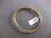 LARGE 1.30CT DIAMOND 14KT 2 TONE GOLD 3D FLEXIBLE MULTI ROW CUFF BANGLE BRACELET