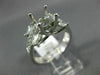 WIDE .92CT DIAMOND 14K WHITE GOLD ROUND LUCIDA SEMI MOUNT ENGAGEMENT RING 18491