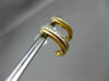 ESTATE .30CT PRINCESS CUT DIAMOND 14KT YELLOW GOLD MULTI ROW SEMI HOOP EARRINGS